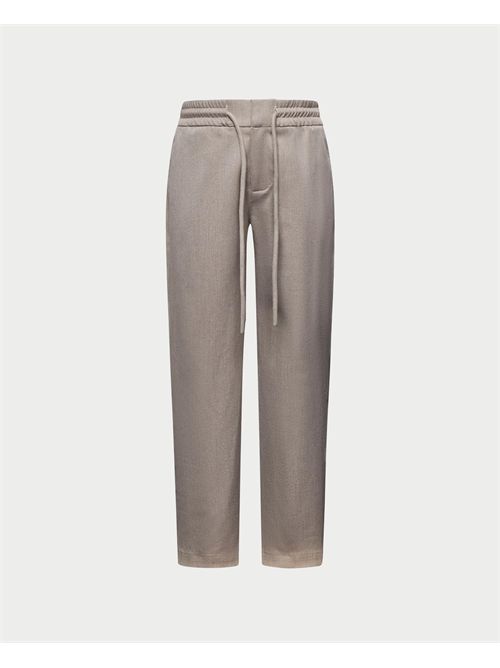 Pantaloni bambino Trussardi con coulisse TRUSSARDI | TBA25045PABROWN RICE